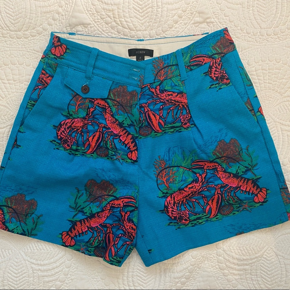 J.Crew pleated lobster shorts, NWT, size 2